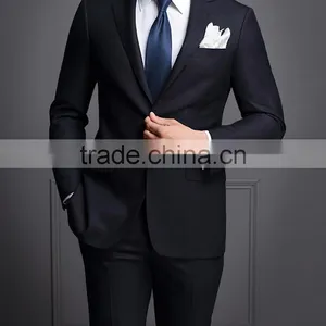 New Arrival Dark Blue Gents Suits Pant Coat Mens Business & Wedding Suit thumbnail-4