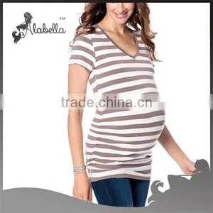 Wholesale 100% Cotton Maternity Wear Tops ,blank Maternity t Shirts thumbnail-1