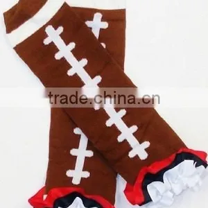 Factory Wholesale Football Baby Leg Warmers Knit Baby Leggings for Fall/Winter thumbnail-4