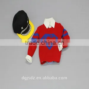 2017 Hot Sales Primary School Uniforms Kids Children Cartoon Sweater thumbnail-1