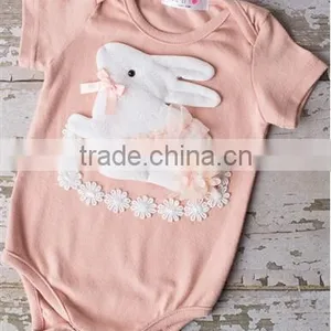 New Born Baby T Shirt Cute Easter Bunny Baby Clothing Baby Summer Rompers thumbnail-1
