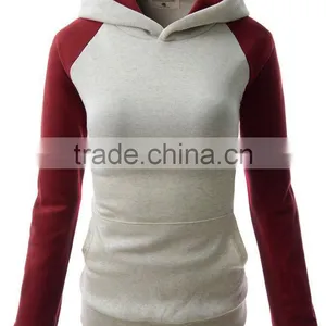 Wholesale Lady Varsity Hoodies/ Custom Woman Spring Hoody/bulk Blank Autumn Hoodies thumbnail-6