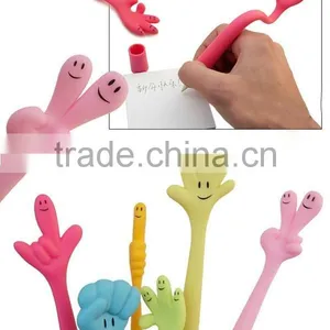 Creative Stationery Finger Shape Ballpoint Pen Flexible Silica Gel Pen Office & Student Pen thumbnail-5