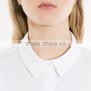 Concealed Button Fastening Straight Cut Classic Collar Poplin Shirt thumbnail-3