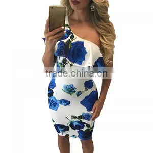 Fashion Retro Sexy Off Shoulder Lady Dress thumbnail-2