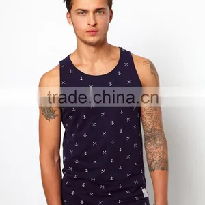 Anchor Print Pattern Throughout Vests thumbnail-1