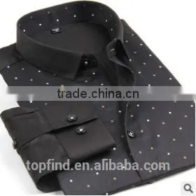 Men Fashion Slim Fit Long Sleeve Print Causal Shirts thumbnail-6