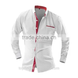 2016 Latest Cotton Dot Long Sleeve Slim Fit Sweater Shirt for Cheap Oem thumbnail-2