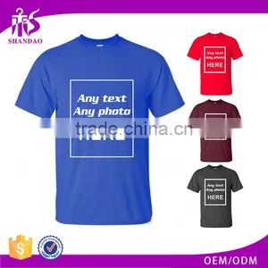 Guangzhou Shandao Casual Summer O-neck Short Sleeve 160g 100% Cotton Custom Ringer T Shirts thumbnail-1