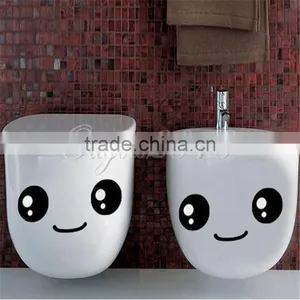 2016 New Funny Stylish Smiling Face Bathroom DIY Decal Vinyl Toilet Sticker Art Wall Paper Decor Cute Stickers thumbnail-3