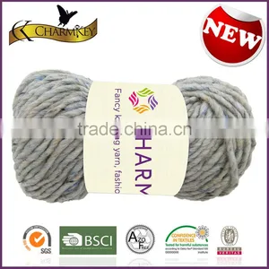 Charmkey Multicolor Dot Blended Yarn Acrylic Knitting Yarn Melange Roving Yarn for Sweaters thumbnail-2
