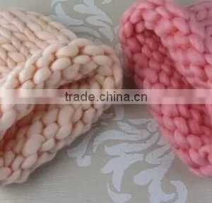 Hand Spun Super Chunky Thick Yarn in More Than 30 Colors for Quick Knitting Hat thumbnail-3