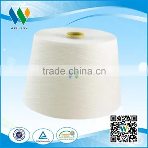 Virgin Polyetser Spun Yarn Raw White Paper Cone thumbnail-2