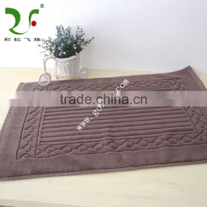 Woven Logo Hotel Bathroom Shower Foot Towel Mat thumbnail-2