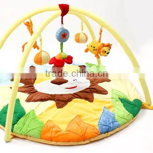 Wholesale Non-toxic Lion Style Musical Gym Baby Kids Play Mat With Hanging Toys M5082203 thumbnail-1