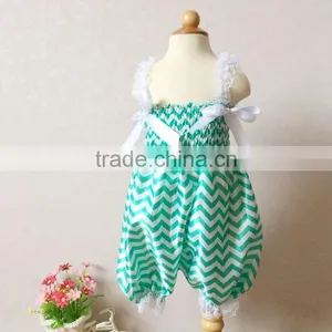 Baby Clothes Outfit Girl Green Strap Jumpsuit Romper Harem Pants thumbnail-1