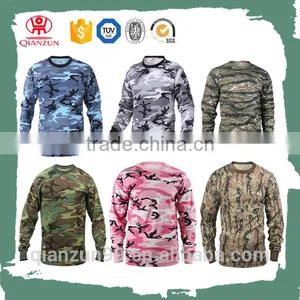 Custom Camo Men Long Sleeves Collar T-shirt Wholesale Cheap thumbnail-1