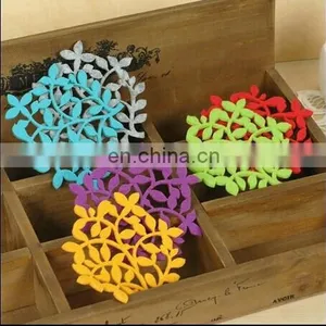 High Quality Laser Cutting Felt Coaster thumbnail-1