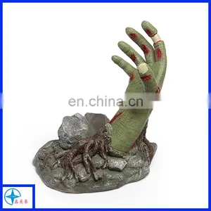 Novelty Halloween Style Decorative Resin Bloody Zombie Hand Holding a Bottle Wine Rack thumbnail-2