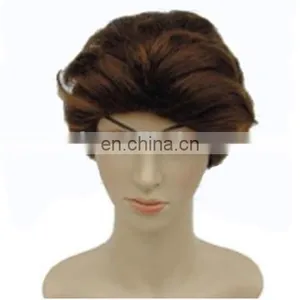 MCW-0413 Party Masquerade Synthetic Short Women Brown Bob Wig thumbnail-1