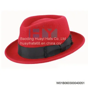 Wool Felt Fedora Hats thumbnail-1