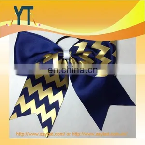 Popular Special Style Mix Golden Color Hair Bow/Barrette/Hair Pin With Black Hair Tie thumbnail-1