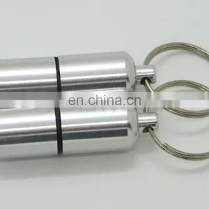 Useful Mini Pill Box Bottle Holder Container Keychain Keyring Medicine Case thumbnail-2