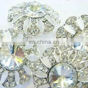 2013 New Rhinestone Hair Flower Embellishment Garment Accessory Button thumbnail-1