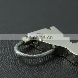 Cute Cat Shape Stainless Steel Wire Rope Key Chain for Souvenir Gifts thumbnail-3