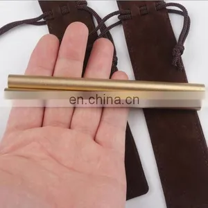 Mirror Polish and Matte Brass Pen Customized Logo Brass Gel Pen thumbnail-3