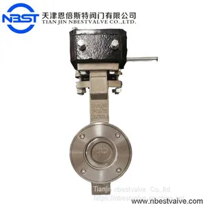 Low Pressure Electric Actuator Butterfly Valve Manual / Pneumatic D373H-10/16P thumbnail-1