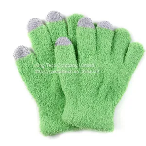 Nm13 Light Blue Microfiber Half Fancy Yarns Could Not Pass Needle Detector Conductive Touchsreen Yarns for Gloves-XT11019 thumbnail-2