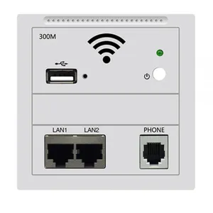 300M in Wall AP for Smart Hotel Embedded Access Point Wi-Fi Wireless POE Supported Wireless Router Repeater With Two Lan RJ45 RJ11 thumbnail-2