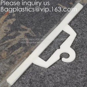 Biodegradable Compostable Pac Hanger Garment Underwear Clothes Package Hanging Hook Plastic Bag With Self-Adhesive Seal thumbnail-1
