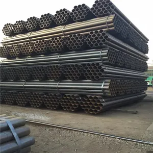 Tianjin Shengteng Mild Carbon Steel Straight ERW Welded Black Steel Round Pipe thumbnail-1
