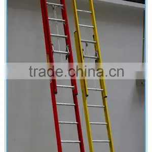 FRP Insulation Telescopic Lightweight Ladders 7m for Sale thumbnail-1