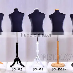 Adjustable Male Mannequin Upper Body Dummy Half Body Men Mannequin M0017-MB thumbnail-3