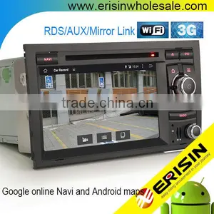 Erisin ES2028A 7" Car Radio 2 Din Android 4.4.4 DVD GPS for A4 SEAT EXEO thumbnail-1