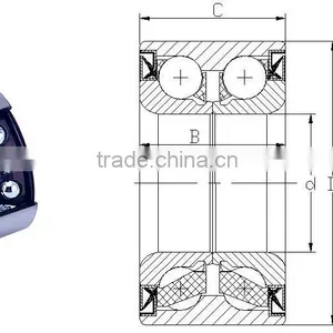Ceramic Angular Contact Ball Bearings 7211 7311 Lower Prices thumbnail-5