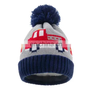 6 Months ~ 3 Years Old Winter Baby Hat For Girls And Boys Scarf Suit Warm Soft Children Pom Hat Knitted Skullies Baby Beanie Ha thumbnail-5