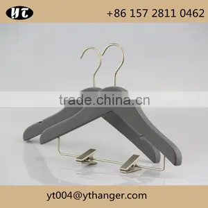 Children Wooden Hanger and Pants Hanger With Under Clips for Kids thumbnail-1