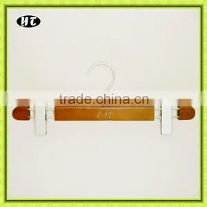 LP-30 With Clips Wooden Hanger for Pants thumbnail-1