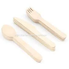 FSC Certified Disposable Wooden Knives Eco Friendly Wooden Cutlery Knife 165mm Birch Wood thumbnail-1