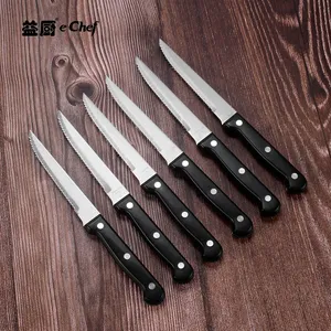 Kitchen Knife Block Set - Innovative Knife Block With Chef Knife Set - Detachable Steak Knife Block Set - Stainless Steel Professional Kitchen Knives Sets With Wood Block - Set of 15 thumbnail-2