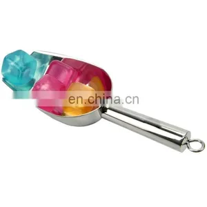 Bar Serving Ice Bucket Scoop, Coffee Bean Shovel Stainless Steel Ice Scoop thumbnail-3