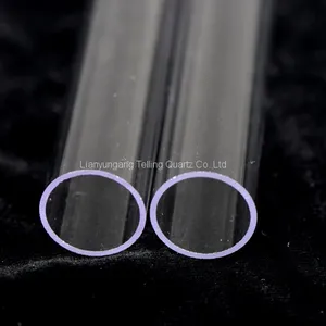 Transparent Ozone Free Quartz Tube Quartz Glass Tubes for Germicidal Lamp thumbnail-1
