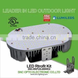 UL CUL LED Shoebox Light Retrofit Kits 200W With Mean Well HLG Driver thumbnail-1