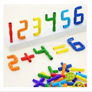Water Pipe Building Blocks Assemble Educational Toys Early Education Water Pipe Building Blocks Variable Pipe 3+ thumbnail-1