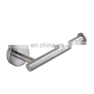 Wall Mount Toilet Paper Holder Stainless Steel Bathroom Tissue Holder With Mobile Phone Storage Shelf thumbnail-4