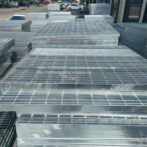 Hot Dip Galvanized Steel Grid Chemical Plant Platform Step Plate Sewer Drain Cover Puddle Cover Heavy Steel Grid thumbnail-5